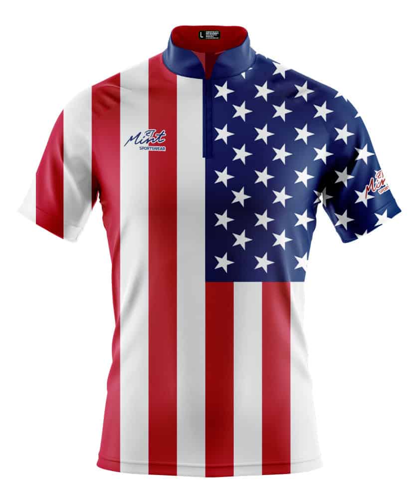 Mint Sportswear USA bowling jersey by Mint Sportswear